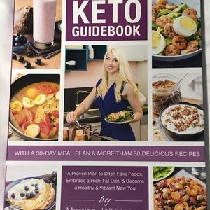 Book titled Keto Guidebook by Martina Johansson.